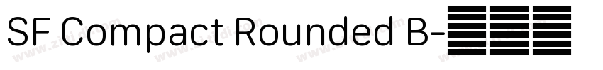 SF Compact Rounded B字体转换